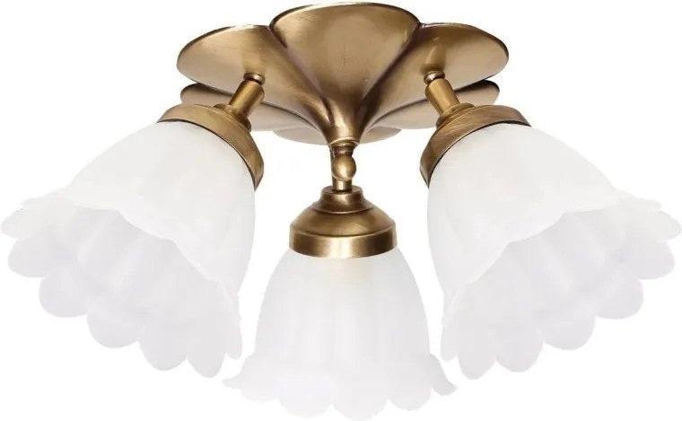 Lustra aplicata din alama design italian Glass Bell 3L