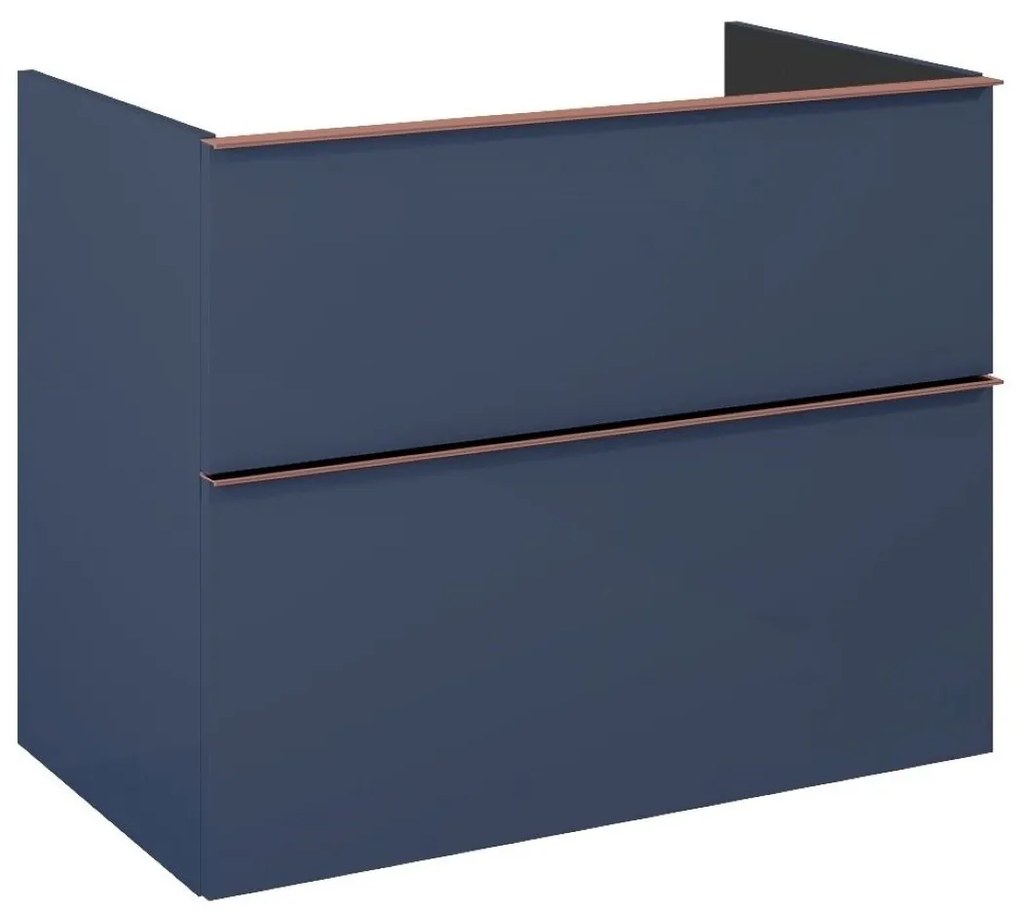 Elita Look dulap 80x44.9x63.5 cm sub chiuveta pe perete albastru RE080801027030