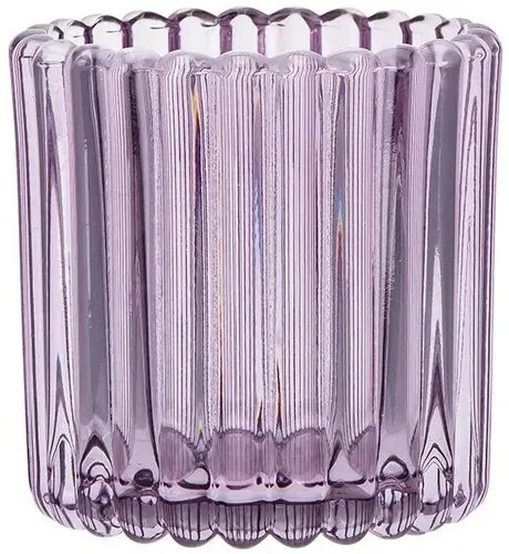 Suport de sticlă pentru lumânări Altom Tealight, diametru 8,5 cm, violet, 8,5 cm