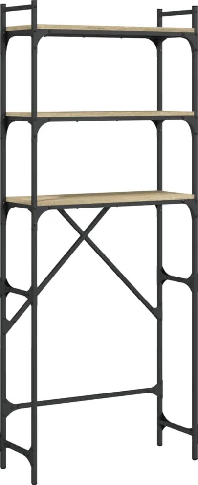 vidaXL Dulap mașină de spălat, stejar sonoma, 67x25x163 cm lemn