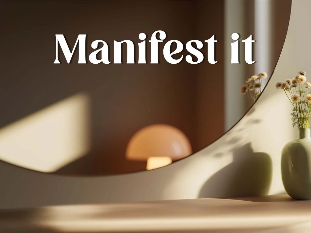 Autocolant pentru oglindă S4 – Manifest it