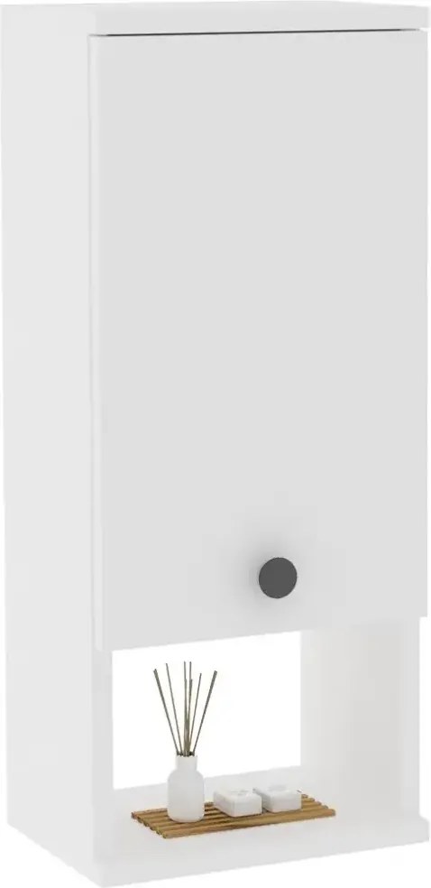 Dulap pentru baie Mis, culoare alb,71 cm