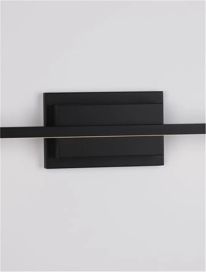 Aplica LED pentru oglinda / tablou AZURE negru L-120,5cm