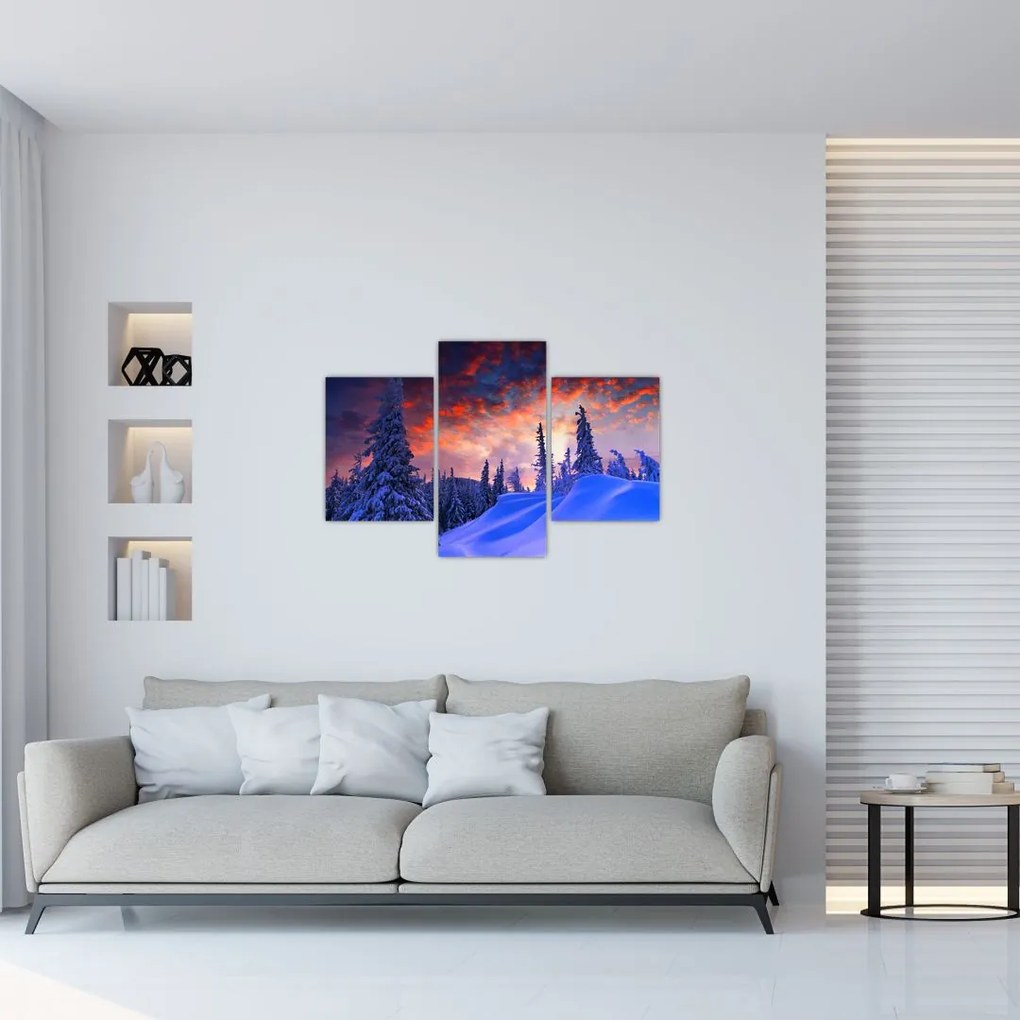 Tablou - Amurg dev iarnă (90x60 cm)