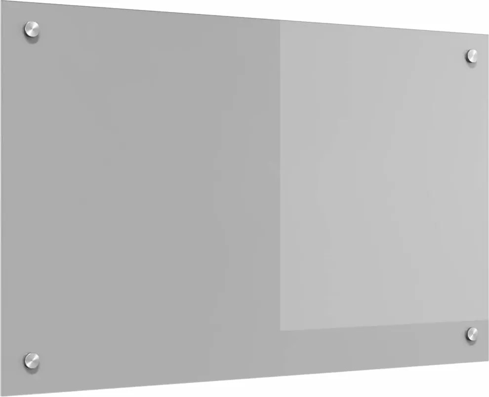 vidaXL Panou de bucătărie Gri deschis 80 x 50 cm sticlă securizată