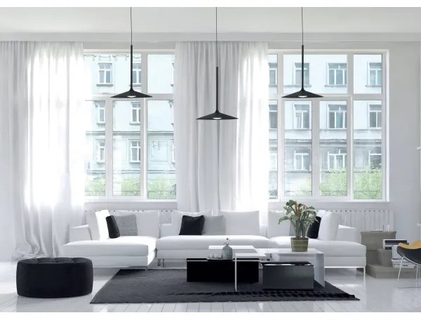 Lustră LED pe cablu MAXLIGHT P0456 HANA LED/6W/230V d. 17,5 cm negru