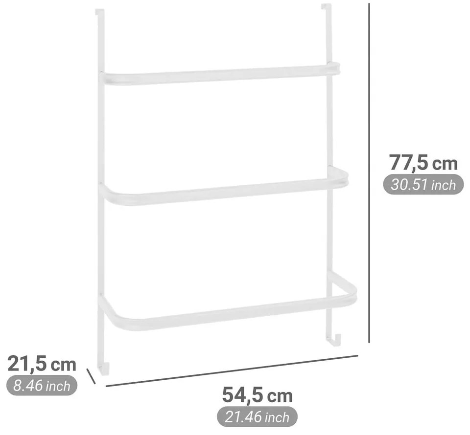 Suport pentru prosoape alb mat de agățat din oțel Irpinia – Wenko