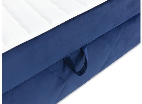 Pat matrimonial 140 cm Tebsano (Negru) (cu somieră și saltea) (cu sp. depozitare). Promo -17%. 1104196