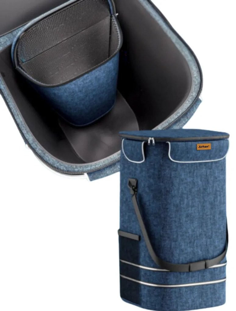 Jurhan Geantă de cumpărături pe roți EASY, 50L, albastru