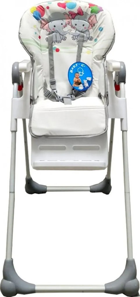Scaun de masa pentru copii si bebe Baby Care™ CC reglabil in 3 trepte, Pliabil, Centura de siguranta, Sezut comfortabil, Masuta detasabila, Pozitie