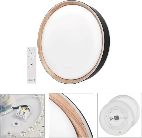 Plafonieră LED cu funcție de dimare ILVI LED/30W/230V 2700-6500K Ø 40 cm negru/bej + telecomandă