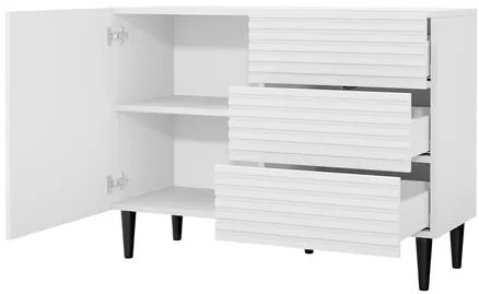 Comodă Sarlana 1D3SZ (Alb + Negru) . 1103680