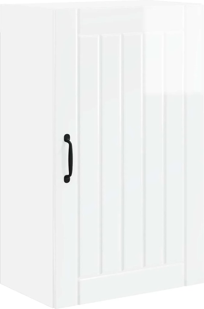 vidaXL Dulap de bucătărie Alb lucios 50 x 31 x 80 cm Lemn compozit