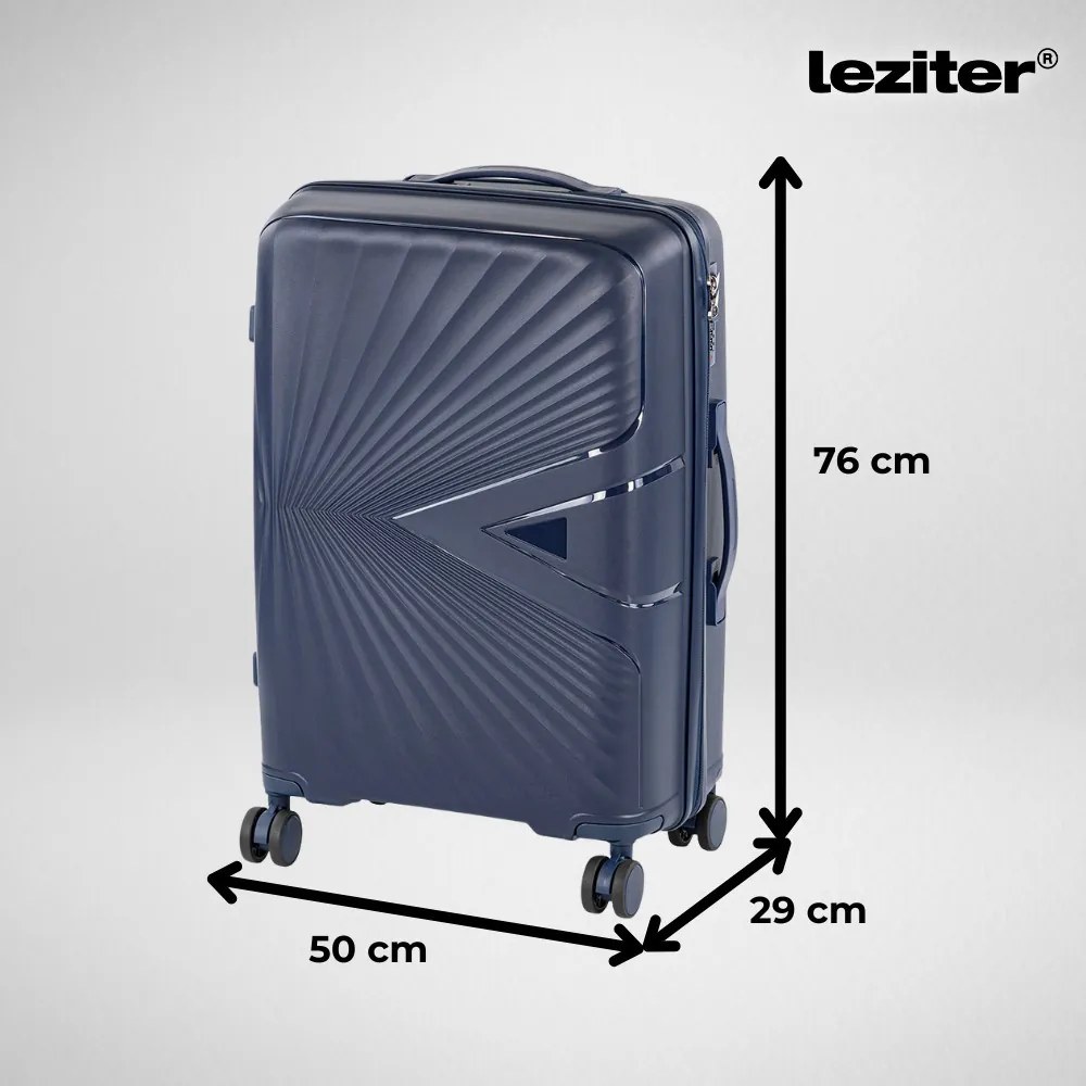 TraveLux Endure III gurulós bőrönd szett kék