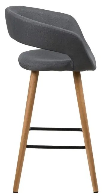 Scaune de bar gri-închis 2 buc. 88,5 cm Gill – Actona