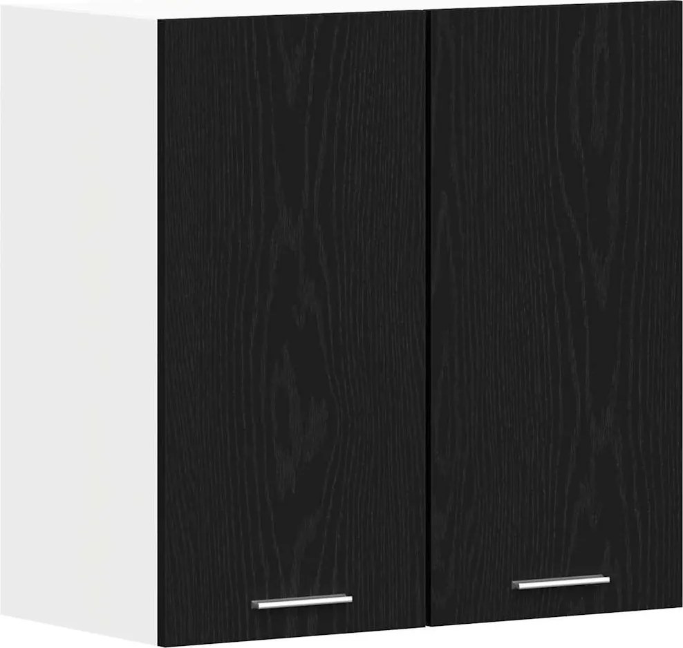 vidaXL Dulap suspendat Lyon Stejar Negru 60 x 31 x 60 cm Lemn compozit