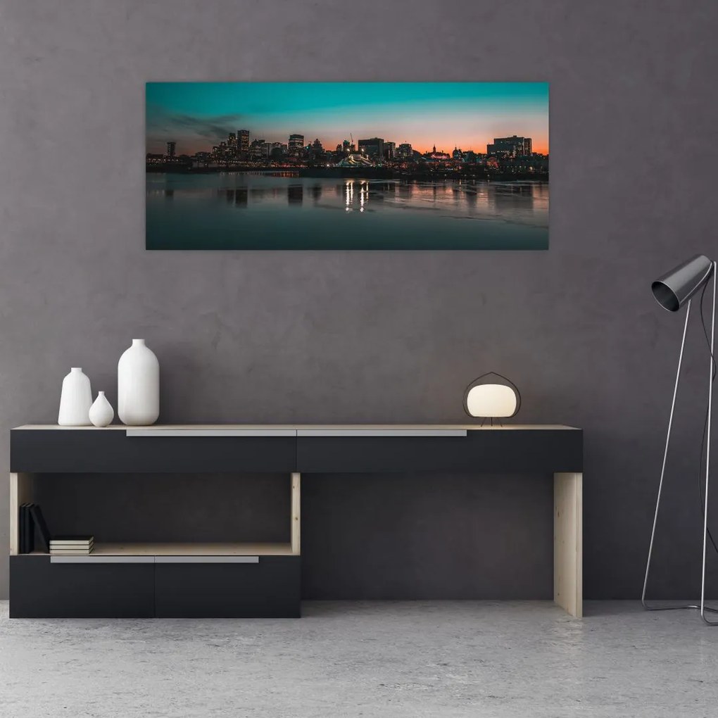 Tablou cu oraș mare (120x50 cm)