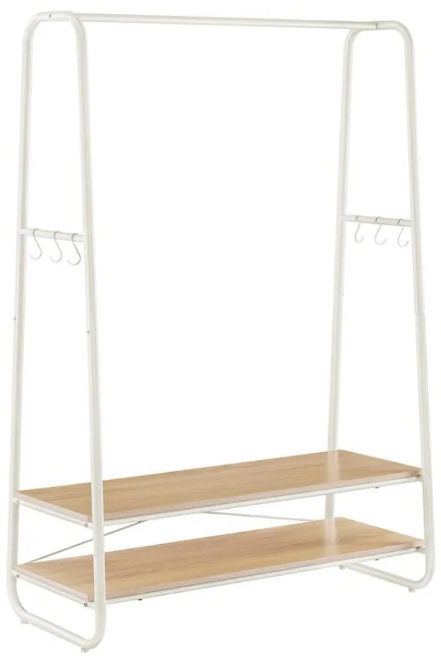 Cuier de podea LINEA, alb/maro