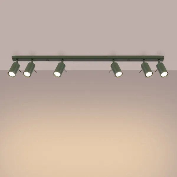 Spot Sollux SL.1505 RING 6xGU10/10W/230V verde
