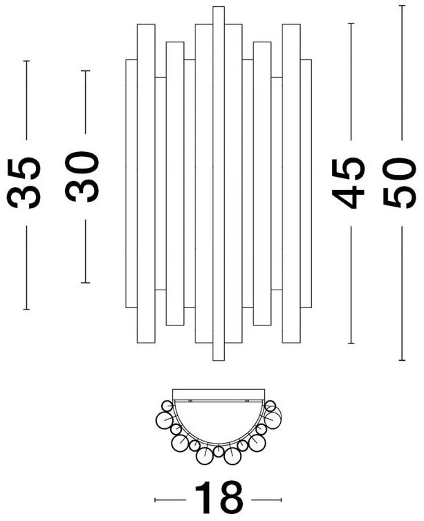 Aplica LED de perete design modern BONJOUR