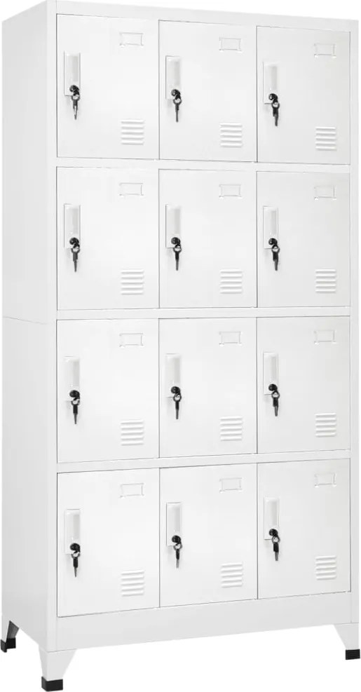 vidaXL Dulap vestiar cu 12 compartimente, 90x45x180 cm