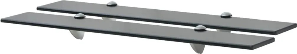vidaXL Rafturi suspendate, 2 buc., 70 x 10 cm, sticlă, 8 mm