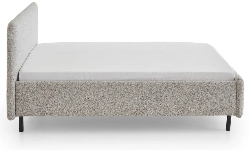 Pat matrimonial bej tapițat fără somieră 180x200 cm Primo – Meise Möbel