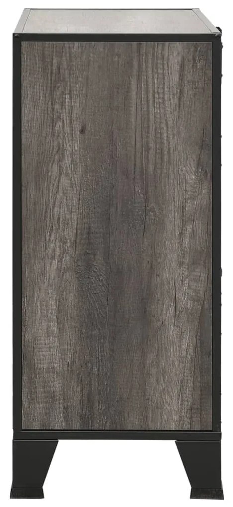 Dulap de depozitare,gri,72x36x82cm,metal si MDF Gri, 1, 1