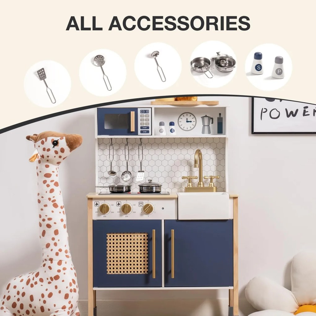 Bucatarie copii din lemn Pretend