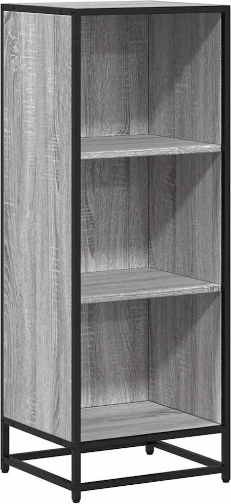 vidaXL Bibliotecă, gri sonoma, 40x35x107,5 cm, lemn prelucrat