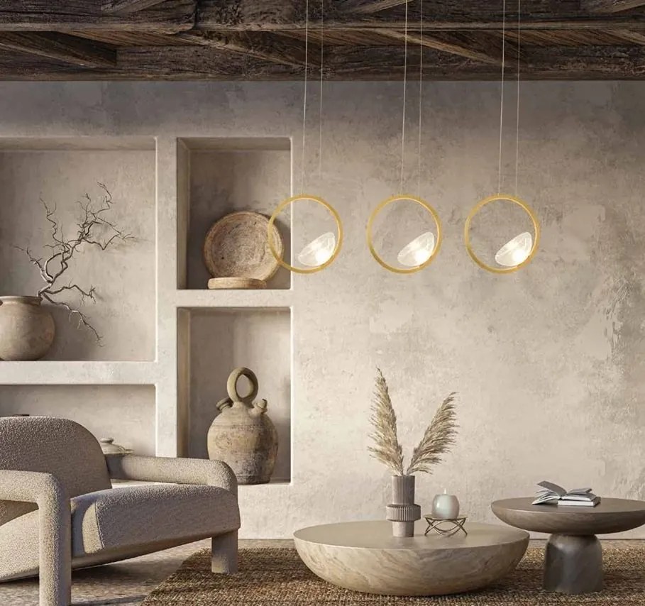 Lustra moderna cu 3 pendule LED LINE