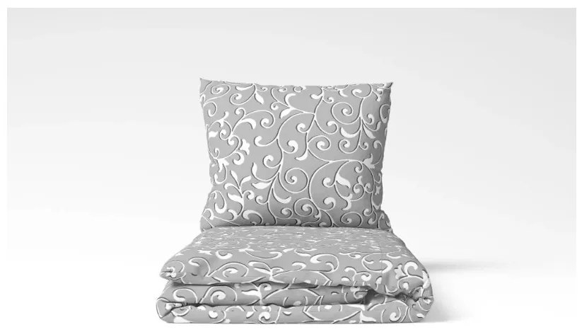 Lenjerie de pat din bumbac GREY ORIENT gri Dimensiune lenjerie de pat: 70 x 90 cm | 140 x 200 cm