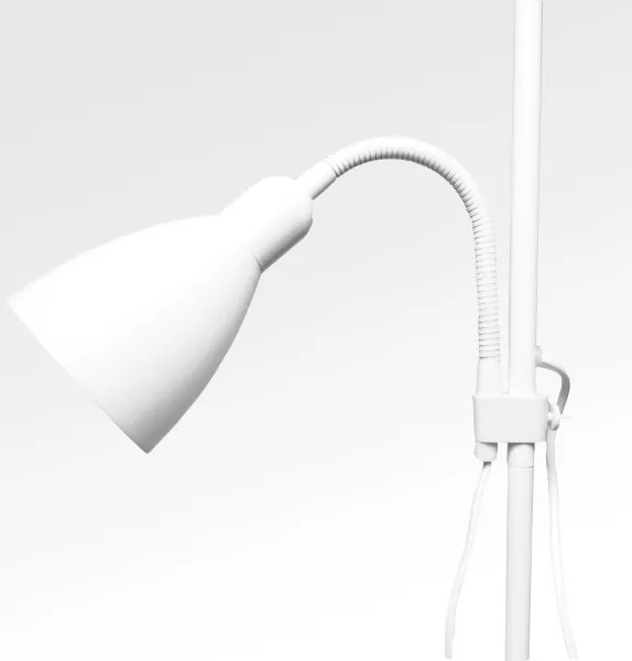 Lampadar WENDY, 1xE27/100W/230V + 1xE14/40W, alb