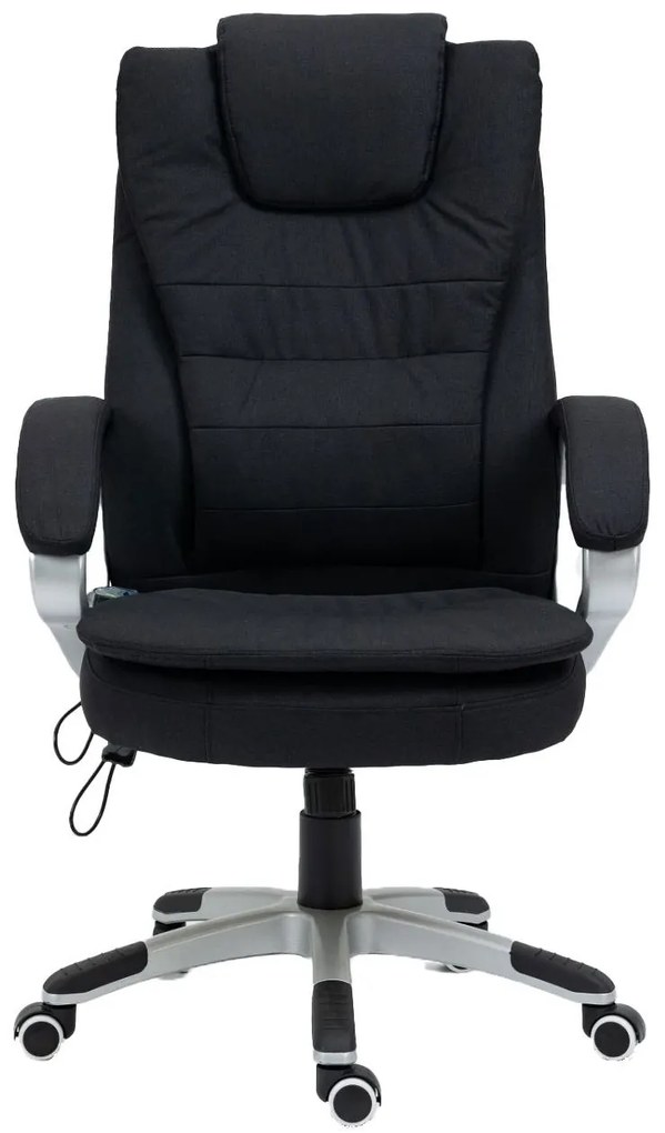 RESIGILAT- Scaun Directorial cu Masaj, Telecomanda, SIB 7304M, Material textil, Negru