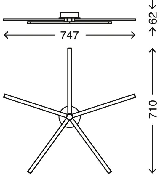 Lustră LED aplicată GO 5xLED/4,8W/230V Briloner 3181-059