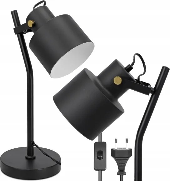 Lampă de masă 1xE27/40W/230V neagră