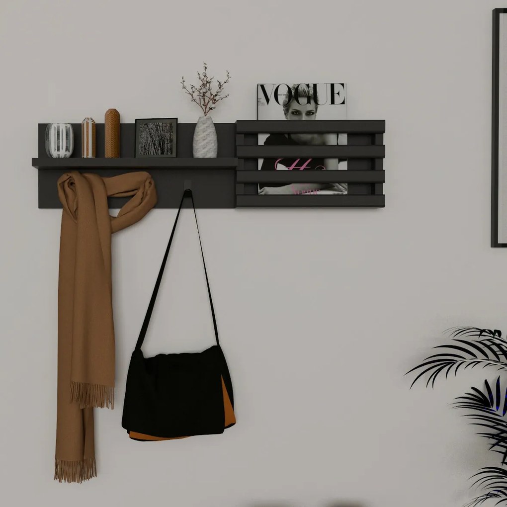 Cuier de perete Huso Anthracite