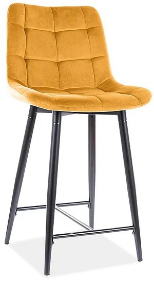 Scaun tip bar Charlie (Galben). 1050320