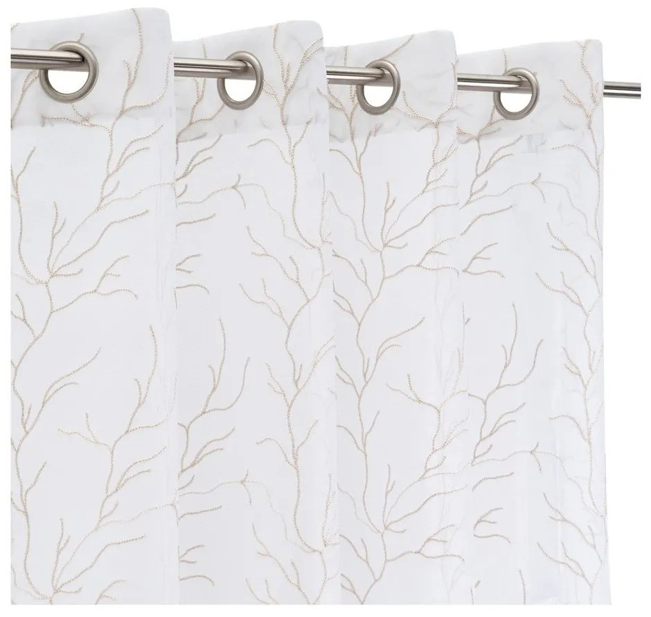 Perdea albă-bej 140x260 cm Coral – Casa Selección