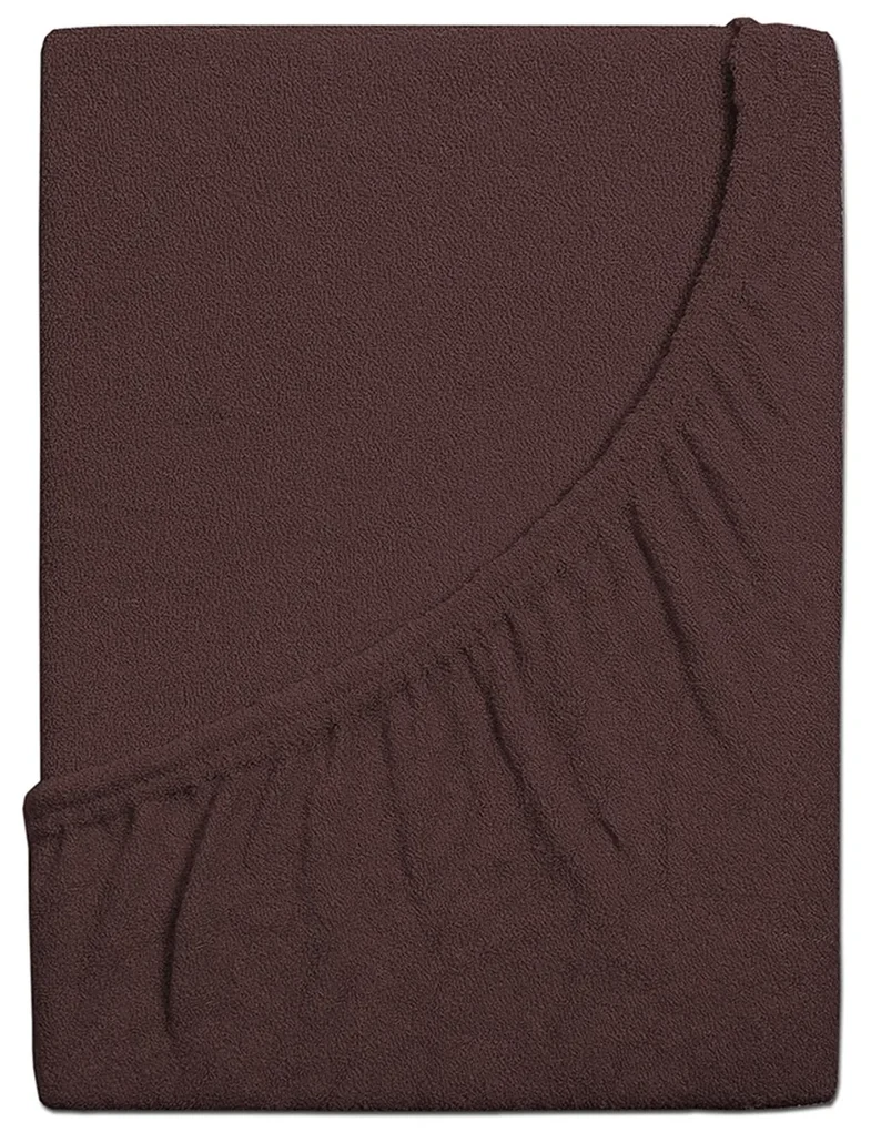 Cearșaf de pat 4Home din frotir Ideal maro închis , 60 x 120 cm, 60 x 120 cm