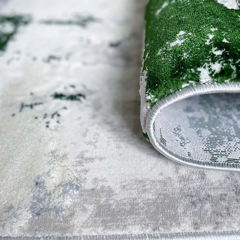 200x300 cm Covor Modern Premium, 70% Polyester și 30% Polipropilenă , Design Modern, Verde Smarald, Densitate 2500 gr/m2