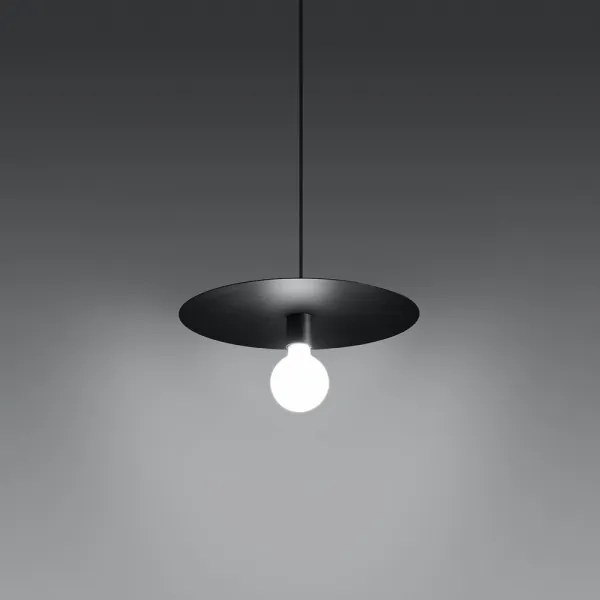 Lustră pe cablu FLAVIO 1xE27/60W/230V neagră Sollux SL.0853