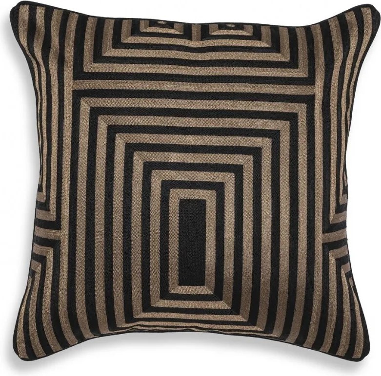 Perna decorativa LUX Spray 50x50cm, negru/ auriu 115069 HZ