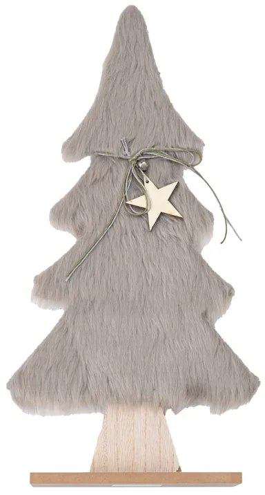 Brad decorativ cu blana LUSH 28 cm - diverse culori Barva: Maro