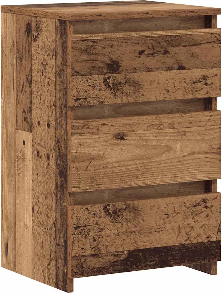 vidaXL Noptiere, 2 buc., lemn vechi, 40x35x62,5 cm, lemn prelucrat