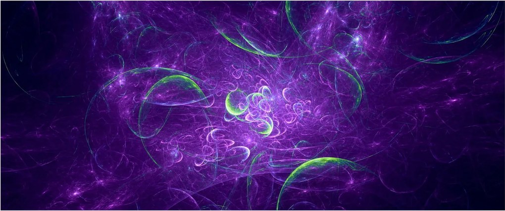 Tablou -abstracție violetă (120x50 cm)