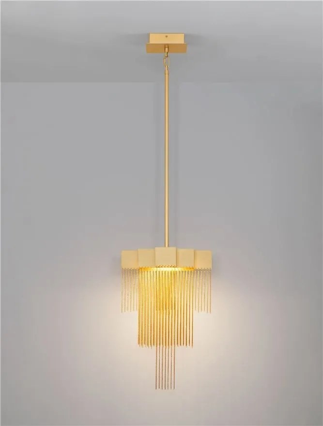 Lustra LED suspendata design modern REVIA aurie