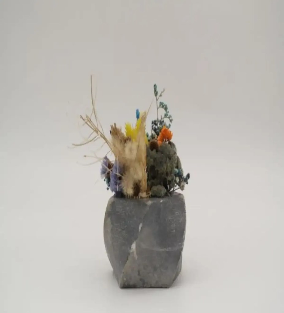 Ghiveci decorativ cu flori artificiale, homs seria A620,17x5.5x9 cm,30353