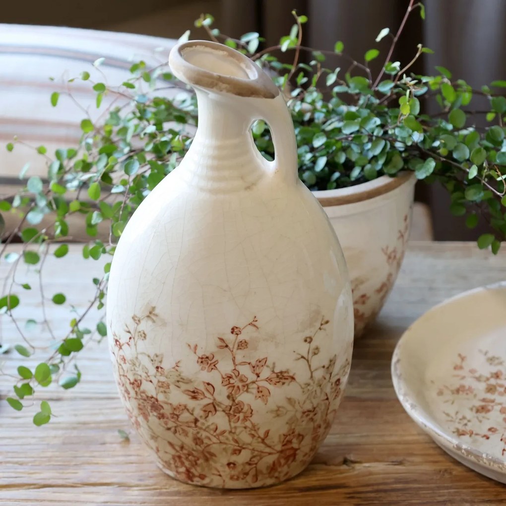 Carafa crem, din ceramica, H27cm, Chaville