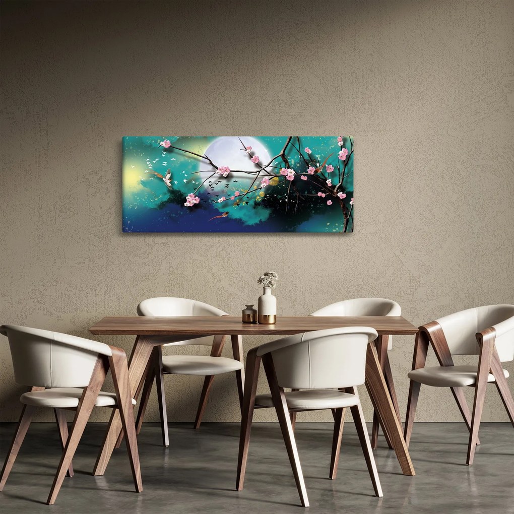 Tablou - Copac,grafic (120x50 cm)